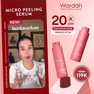 EXFOLIATING WARDAH 5% GLYCOLIC ACID 3% MALTOBIONIC ACID 2% SUCCINIC MICRO PEELING SERUM 20 ML PENGANGKAT SEL KULIT MATI EKSFOLIASI WAJAH