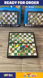 Mainan Ular Tangga Magnet Edukasi Anak Board Game Lipat Travel Ukuran Mini Seru Keluarga Murah