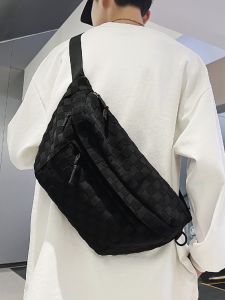 Chest Bag Mens Trendy Casual Crossbody Bag Ins Large Capacity Sport Bag Japanese Style Special-Interest Shoulder Bag Student Backpack