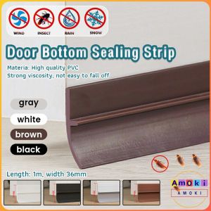 Amoki Door Bottom Sealing Strip 1m Insectproof Windproof Soundproof Window Sealing Strip