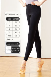 Womens Ballet Pants Black - High Waisted Tights for Dance Yoga Fitness Stretching Leggings Adult Dancewear