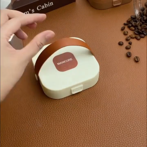 Portable Nail Care Manicure Set - Compact and Lightweight with Rust-Free Tools in a Synthetic Storage Case