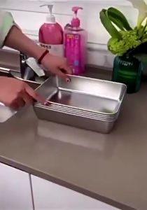 Hộp Khay Đựng Thực Phẩm Bằng Inox 304 Size Lớn Có Nắp Đậy Siêu Tiện Lợi