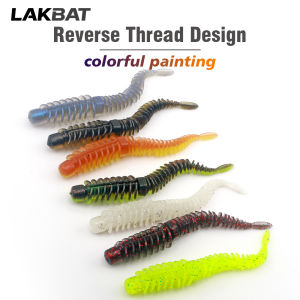 10PCS Soft Lures 6.5cm 7.5cm 8.5cm TPE Thread Worm Bait Fishy Flavor Swimbait Crankbait Jig Hook Carp Fishing Tackle Pesca Gear