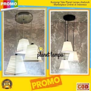 KAP LAMPU GANTUNG HIAS 3 IN 1 MINIMALIS CAFE PLAFON DEKORASI RUANG TAMU VINTAGE MODERN VINTAGE MURAH