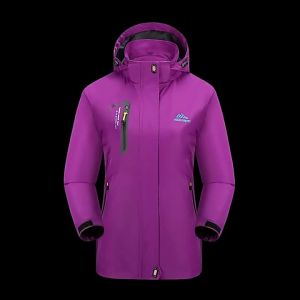 Womens Lightweight Waterproof Hiking Jacket Spring Autumn Casual Hooded Windbreaker for Camping Hunting Trekking Workwear