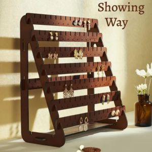 Earring Display Stand Jewelry Storage Organizer Large Capacity Jewelry Storage Rack for Dresser Vanity Table Shop Selling