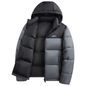 High-Insulation Hooded Mens down Jacket Romon Brand Fashionable Urban Style Duck down Filling Warmth Bread Coat for Winter