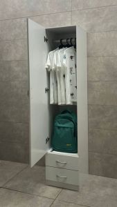 ALMARIIS® 1 DOOR 2 DRAWER WARDROBE/ 1 DOOR WADROBE WITH HANGING BAR & ADJUSTABLE SHELF/ 1 PINTU 2 LACI ALMARI BAJU