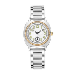 PINTIME | Đồng Hồ Nữ Dây Thép Không Gỉ Máy Quartz Phong Cách Thời Trang Giản Dị Hiển Thị Kim Vỏ Hợp Kim Khả Năng Chống Nước 3ATM
