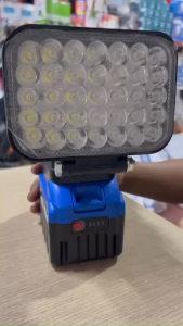 Đèn LED Sạc Dùng Pin Máy Khoan – Đèn Pha Công Trình Siêu Sáng Tiện Dụng Chiếu Rộng