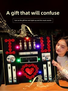 Valentines Day Gift for Girlfriend Qixi Gift Box All the Way Deer Have You Suit Fancy Lipstick Birthday Gift Practical