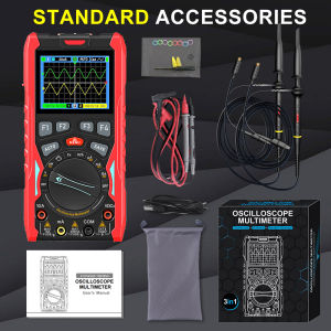 ET853C Dual Channel Oscilloscope Multimeter Signal Generator 70MHz Type-C Rechargeable Battery Intelligent Anti-burn Protection