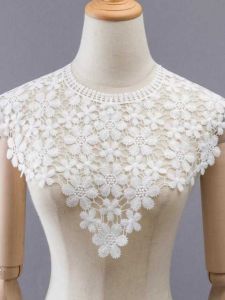 Water Soluble Hollow out Lace DIY Single Collar Fake Collar Sweater Decoration Collar Edging Material Shawl Korean Style Ultra Wide
