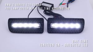 BMW E36 Sedan 92-98 LED Daytime Running Lamp Fog Lamp Cover [ 1 Pair Left & Right ]
