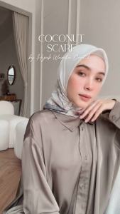 [BUY 3 GET 1 FREE HIJAB] HIRA - Hijabwanitacantik - Segiempat Coconut Scarf Standart & Jumbo | Hijab dengan Lasercut