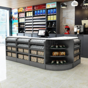 Mini Corner Cashier Counter Combination Display Case