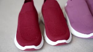 สินค้าพร้อมส่งในไทย รองเท้าสลิปออน รองเท้าผ้าใบ สุขภาพ กระชับหน้า ถนอมเท้า