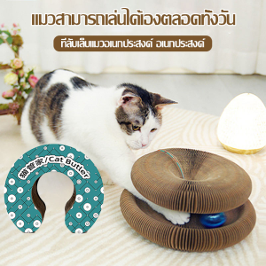 กระดานลับเล็บแมวออร์แกนขายร้อน กระดิ่งของเล่นแมว กระดานลับเล็บแมว กรอบปีนเขาแมว แม่เหล็กดูด กระดานลับเล็บแมวกระดาษลูกฟูกที่เปลี่ยนแปลงตลอดเวลา ทนต่อการสึกหรอและไม่ไหล