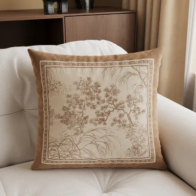 MANSHUO | Removable Chinese Style Decorative Sofa Cushion Cover