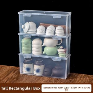 MRUN | Dustproof Stackable Transparent Tea Storage Box