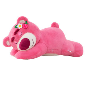 Bandai | New Story Lotso Cute Bear Strawberry Sofa Plush Pillow Stuffed Toys Children Girls Friends Festivals Birthday Gift