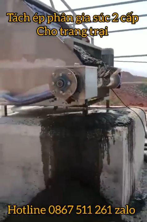 Máy tách ép phân trong chăn nuôi