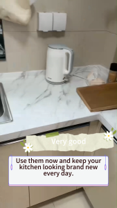 60*1000cm Marble Kitchen Decorate Self-Adhesive Wallpaper Waterproof And Oil Proof Stickers