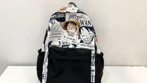 Anime One Piece Printed Student Schoolbag: A Stylish Choice for Junior High School Students