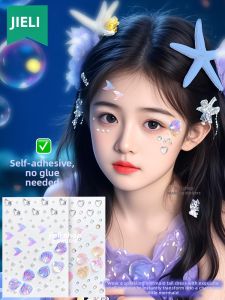 JIELI | Face Decorative Stickers Makeup Glitter