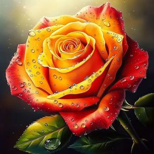 HUACAN Diamond Painting Complete Kit Rose Flower Rhinestones Handicrafts Diamond Mosaic Floral Handmade Living Decor