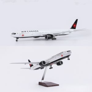 47cm Air Canada B777 Diecast Resin Airplane Model Kit with Landing Gear Wheel For Collectible Display or Aviation Gift