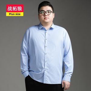 ZATUWOF | Plus Size Business Casual Long Sleeve Checkered Shirt