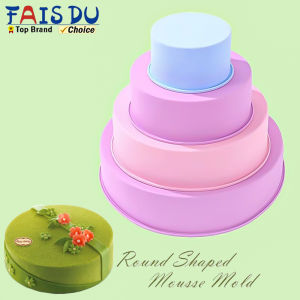 Round Silicone Cake Mold 4 6 8 10 Inch Silicone Mould Baking Forms Fondant Silicone Baking Pan For Pastry Cake Wax Pot Bowl