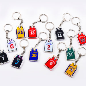 Star Kobe Keychain James Owen Durant Warrior Curry Basketball Keychain Schoolbag Jersey Pendant