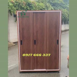 TỦ NHỰA QUẦN ÁO CỬA LÙA CAO CẤP MÀU NÂU GỖ TIẾT KIỆM GIÁ RẺ CHO GIA ĐÌNH
