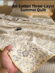 Kiss Dear | Cotton 3-Layer Multifunctional Blanket