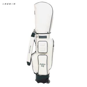 túi gậy bánh xe malbon new shop golf hồng nhung