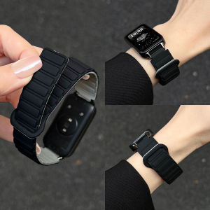 New Huawei Band 9 Series Smartwatch Strap with Chain Silicone Magnetic Absorption 8NFC Version Sports Replacement Watch Band