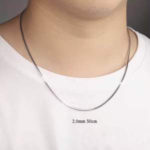 Mega Sale | Kalung Pria Wanita Titanium Import Anti Karat Premium 2024/ Kalung Viral Kekinian