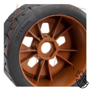 4PCS 100mm 17mm Hex Hub RC Tires Wheel for 1/7 ARRMA Cross Border Firebird Flat Racing Rally INFRACTION V2 FELONY Tires