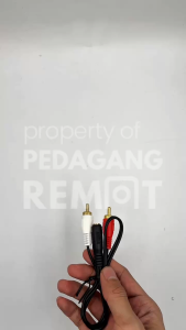 Kabel Adaptor HiFi Jack Audio Female ke RCA Male 2 in 1 / Female to RCA Male Audio Cable 40 CM 3.5mm