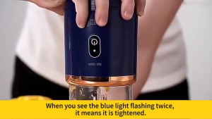 Portable Fruit Juicer Blender 6 Blade Juice Mixer Mini Ice Blender USB Charging Wireless Juice Extractor Blender Tumbler Portable