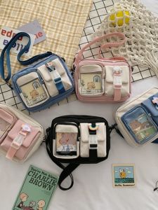 Túi Đeo Chéo Dễ Thương Cho Bé Gái Túi Đeo Chéo Phong Cách Nhật Bản Mới 2024 Túi Vải Nhỏ Dễ Thương Cho Học Sinh Tiểu Học Túi Đeo Chéo