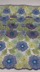 2026 Guipure lace fabric 2026 Nigerian Sequins Lace Fabric Heavy Hand Beaded Luxury French Embroidery for Wedding Dress AT3003A