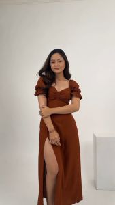 EMILIA DRESS | Maxi Dress | Slim Shirt