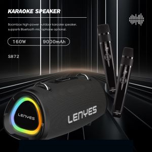 Lenyes S872 160W High Power IPX6 Waterproof Karaoke Party RGB Wireless Speaker