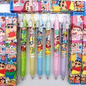 Kotak Buta 蜡笔小新盲盒中性笔1个 Shin-Chan Gel Ink Pen Blind Box 1PC 0.5mm 卡通文具刮刮乐可爱创意笔 Cute School Stationery