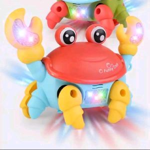 Đồ chơi cua chạy pin vui nhộn có nhạc và đèn cho bé
