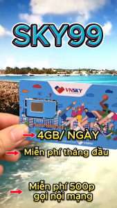 ( Chỉ 69k / Tháng ) Sim 4G VNSKY Sóng Mobifone  - Sim Có Sẵn 1 Tháng Đầu - Miễn Phí Dùng Data Và Nghe Gọi Thả Ga | SKY69 5G89 SKY79 SKY89 SKY99 SKY99KM 5G109 .  FREESHIP - CHƯA KÍCH HOẠT